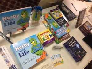 Joe Eckstein's Book Table at Joanne Derstine Curphey's Writer's Workshop