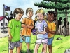 children's chapter book cover illustration